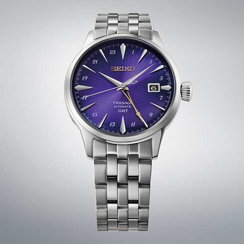 セイコー プレザージュ カクテルタイム HCB006J 自動巻き パープル 紫 江戸紫 SEIKO PRESAGE Cocktail Time ビジネス スポーツ セイコー創業145周年記念 限定モデル 国内500本