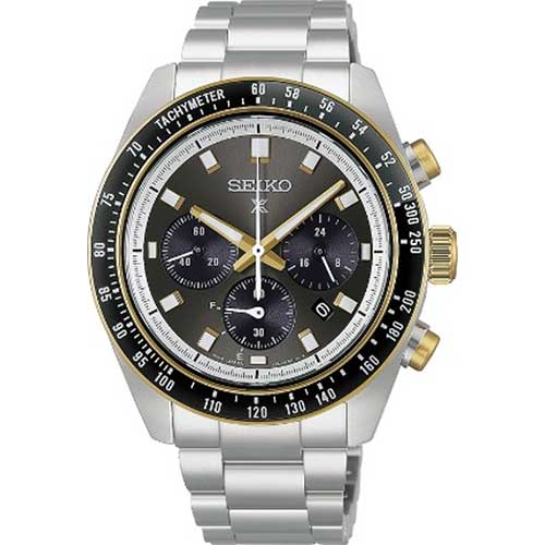 セイコー プロスペックス HBJ002P SEIKO PROSPEX スピードタイマー ソーラークロノグラフ 黒文字盤 シルバー 防水