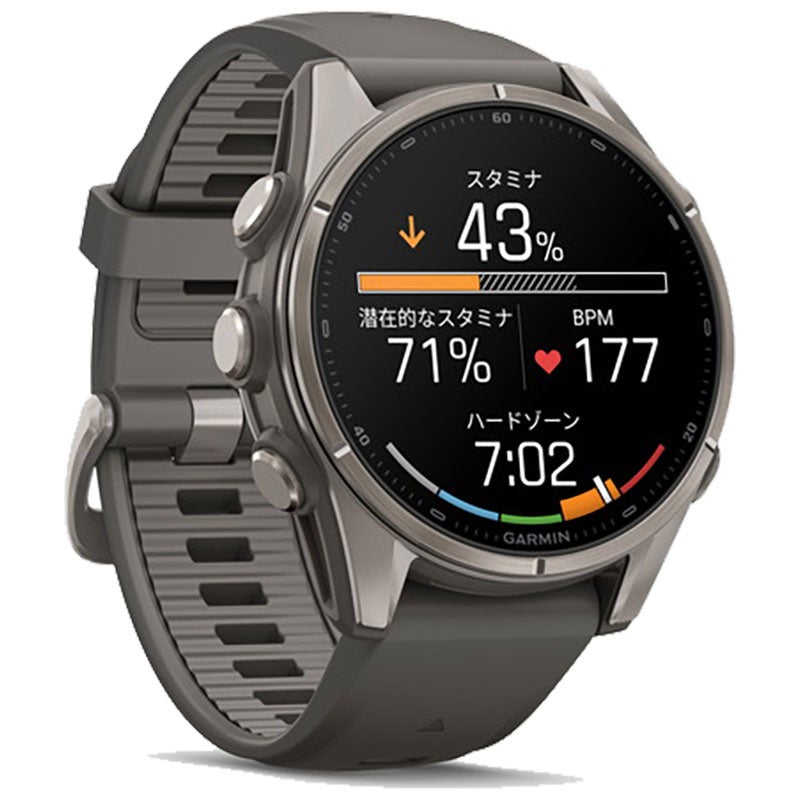 ガーミン fenix 9 AMOLED 43mm Pebble Gray 010-04761-14