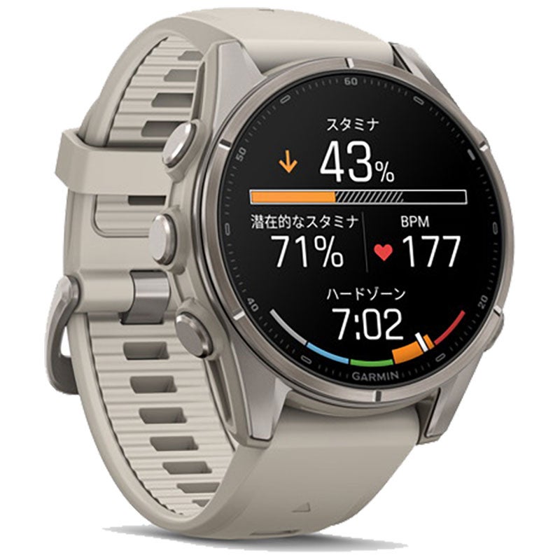 ガーミン fenix 9 AMOLED 43mm Fog Gray 010-04761-04