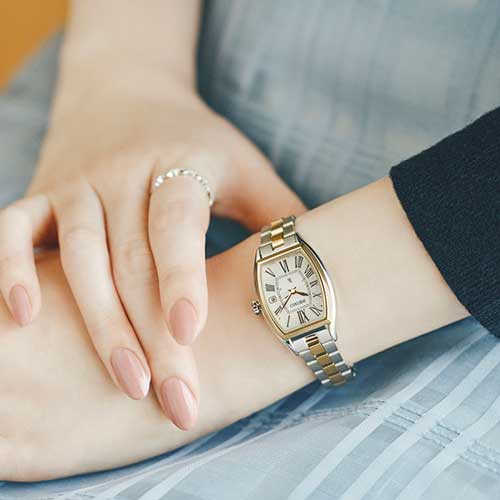 HEE005J自動巻き SEIKO LUKIA Grow 国内限定600本 華奢 かわいい レディース Ladies 腕時計 シルバー 白文字盤