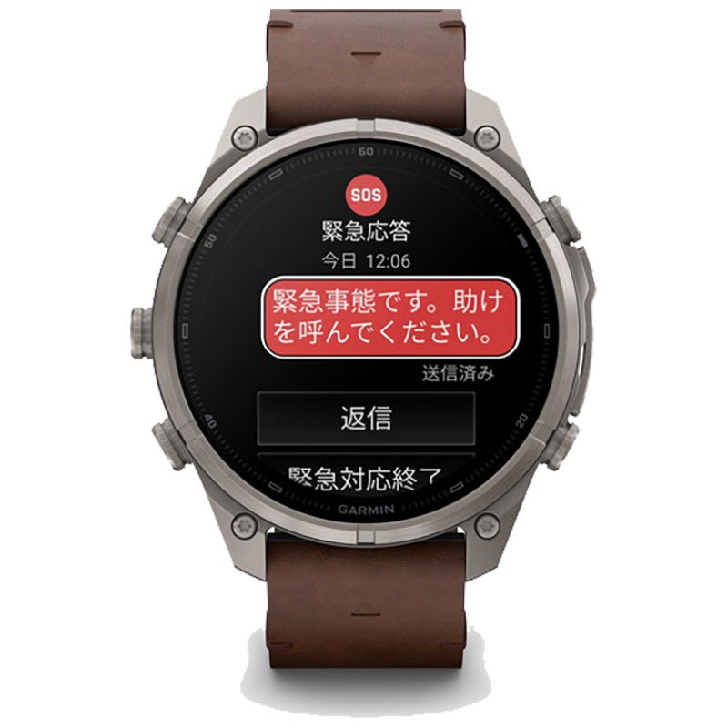 ガーミン fenix 9 Pro inReach AMOLED 47mm Leather 010-04336-80