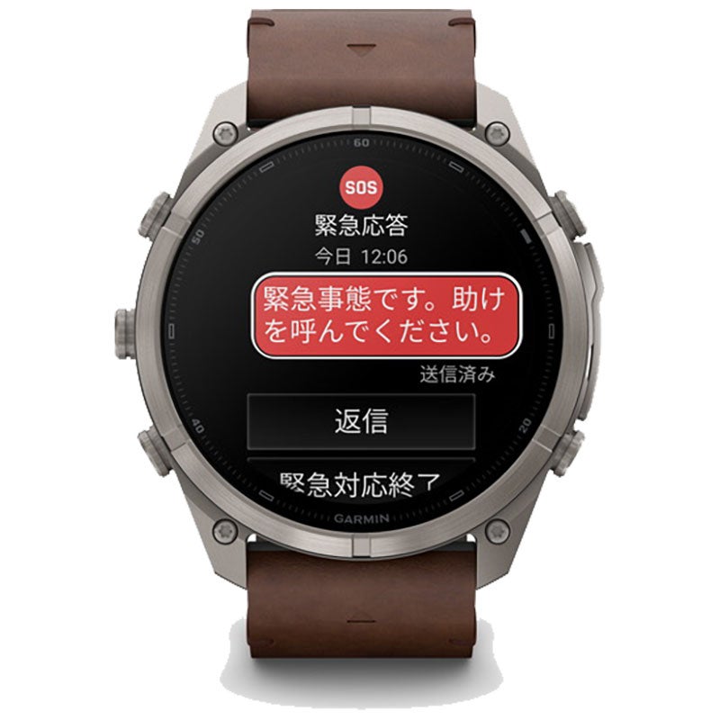 ガーミン fenix 9 Pro inReach AMOLED 51mm Leather 010-04337-80