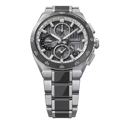 HAB007J セイコー SEIKO アストロン ASTRON NEXTER メンズ ソーラーGPS電波 ワールドタイム デュアルタイム パワーリザーブ表示 チタン セラミック 黒文字盤 シルバー 10気圧防水 コアショップ専用 腕時計