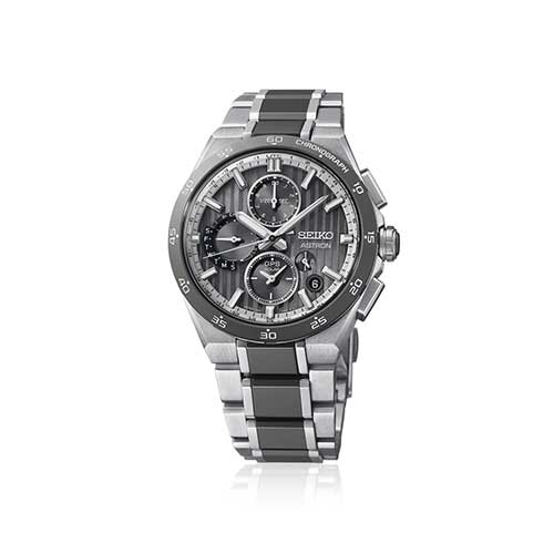 HAB007J セイコー SEIKO アストロン ASTRON NEXTER メンズ ソーラーGPS電波 ワールドタイム デュアルタイム パワーリザーブ表示 チタン セラミック 黒文字盤 シルバー 10気圧防水 コアショップ専用 腕時計