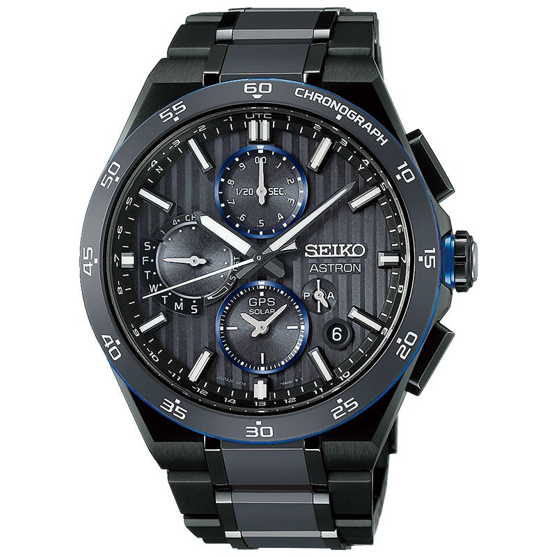 HAB008J セイコー SEIKO アストロン ASTRON NEXTER メンズ ソーラーGPS電波 ワールドタイム デュアルタイム クロノグラフ パワーリザーブ表示 チタン 黒文字盤 ブラック 10気圧防水 コアショップ専用 腕時計