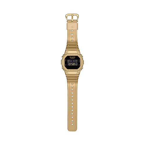 DW-5600BEP-9JR CASIO カシオ G-SHOCK Gショック メンズ 20気圧防水 耐衝撃構造 高輝度LED 黒文字盤 ゴールド デジタル 腕時計