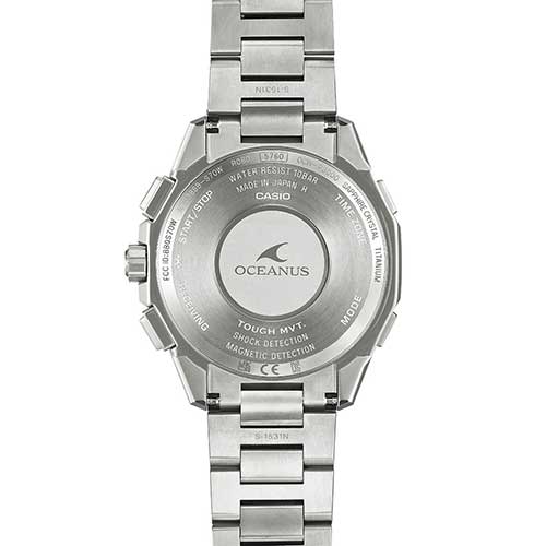 OCW-P3000-2AJF CASIO カシオ OCEANUS オシアナス メンズ 電波ソーラー 世界6局受信 タフムーブメント2 青文字盤 シルバー 10気圧防水 腕時計