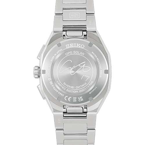 HAB012J セイコー SEIKO アストロン ASTRON NEXTER 大谷翔平 2026 限定モデル メンズ ソーラーGPS衛星電波修正 デュアルタイム パーペチュアルカレンダー ストップウォッチ パワーリザーブ表示 チタン ダイヤシールド ブルーダイヤル シリコン替えバンドつき 