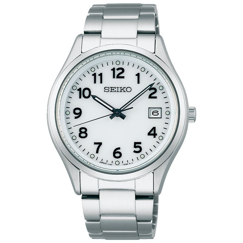 SBPX153 セイコー SEIKO セイコーセレクション Seiko Selection Sシリーズ メンズ ソーラー ステンレス サファイアガラス カレンダー機能 白文字盤 シルバー 10気圧防水 腕時計