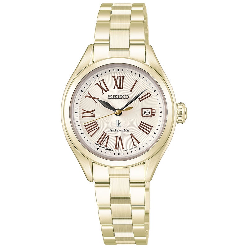 HEA006J セイコー SEIKO ルキア LUKIA Grow レディース 自動巻き ステンレス シャンパンゴールドダイヤル シャンパンゴールド 21石 らくらくアジャストバンド スクリューバック 秒針停止機能 カレンダー機能 10気圧防水 腕時計