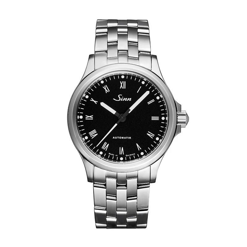 ジン SINN 556 Polished JP メンズ 自動巻き ステンレス 両面無反射サファイアクリスタル マットブラック文字盤 シルバー ローマ数字 ポリッシュ仕上げ 日本限定100本 20気圧防水 腕時計